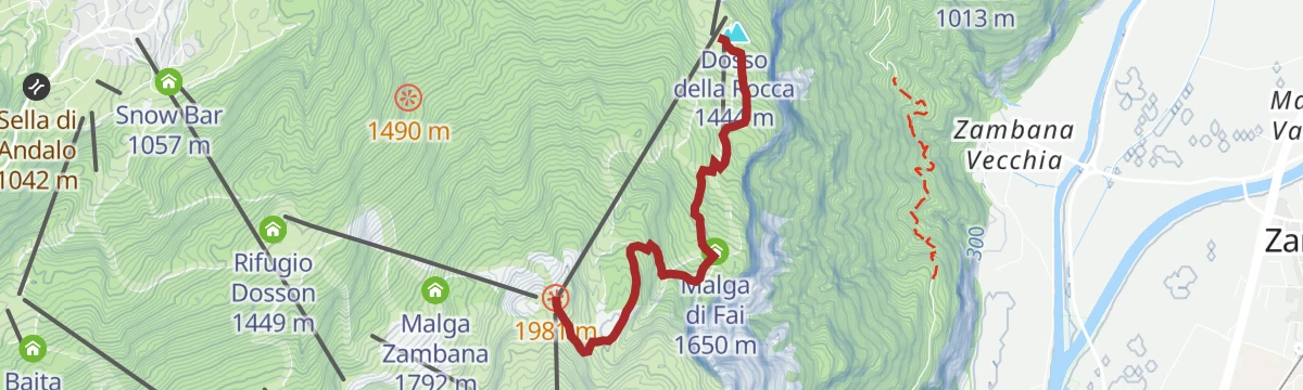 Route map: 808 "Bus del Giaz"